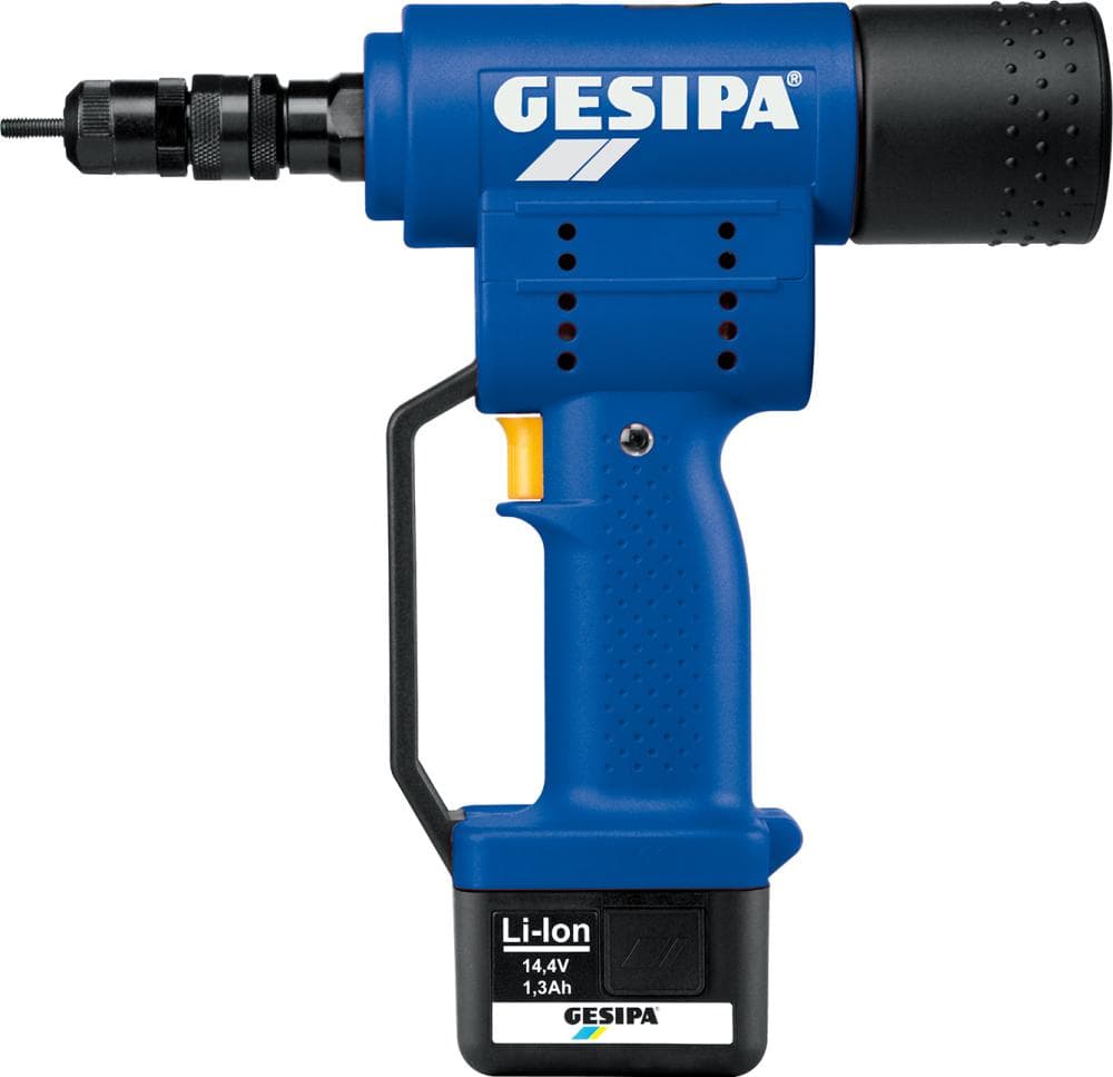 

Akumulatorowa nitownica do nitow zamyk.jednostr. z 2 akumulatorem GESIPA