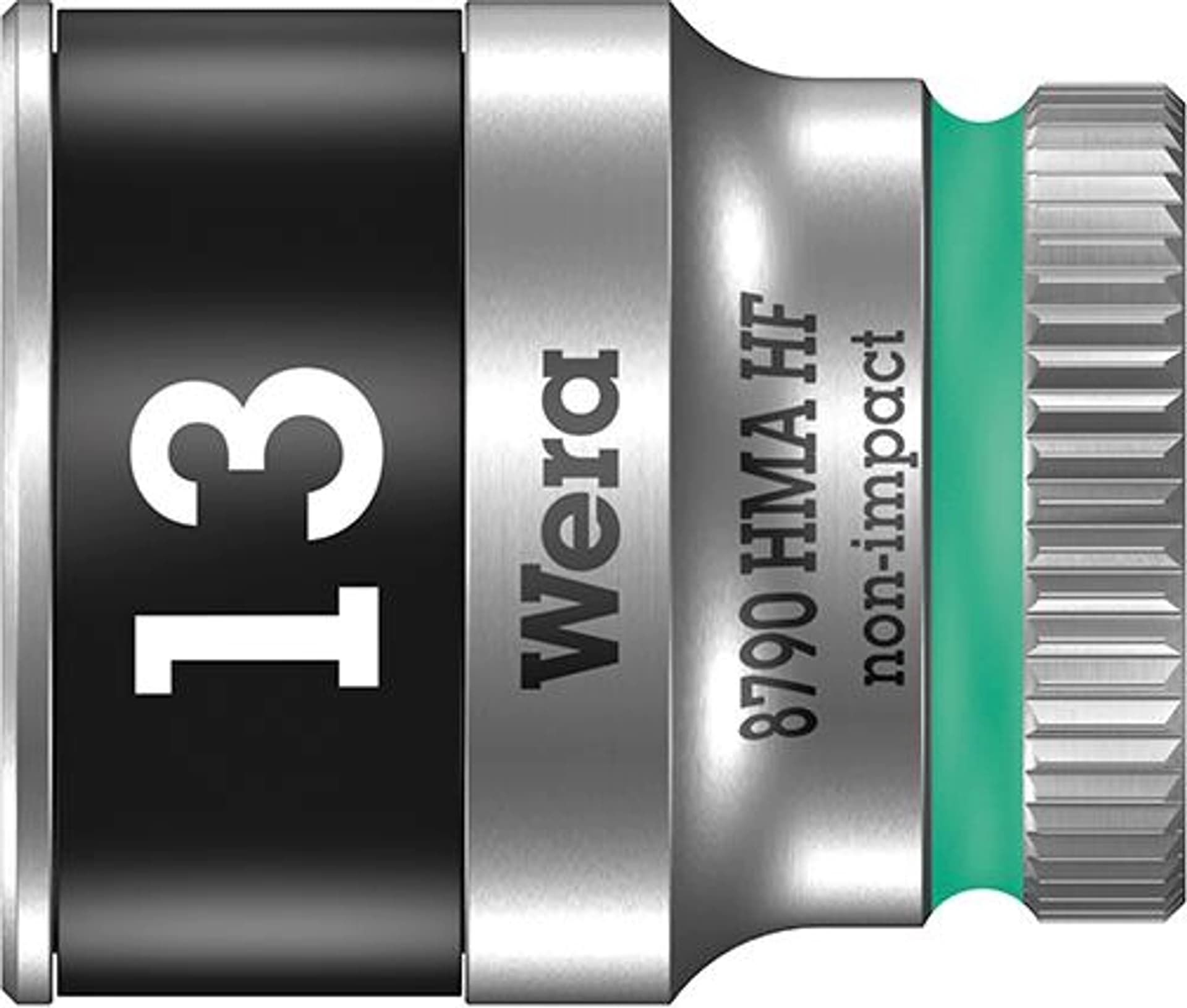 

Konc.wymien.klucza nasad.6-kat.z funkcja przytrz. dluga 1/4" 13x mm Wera