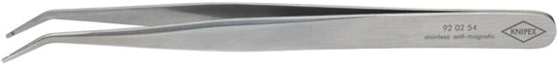 

Pinceta precyzyjna SMD, 120mm, nierdzewna, końcówki wygięte 0,6mm, 92 02 54, KNIPEX