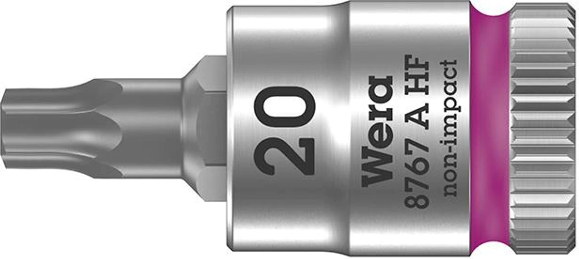 

Nasadka wktetakowa z funkcja przytrzym. 1/4"do srub z lbemTORX 20x28mm Wera