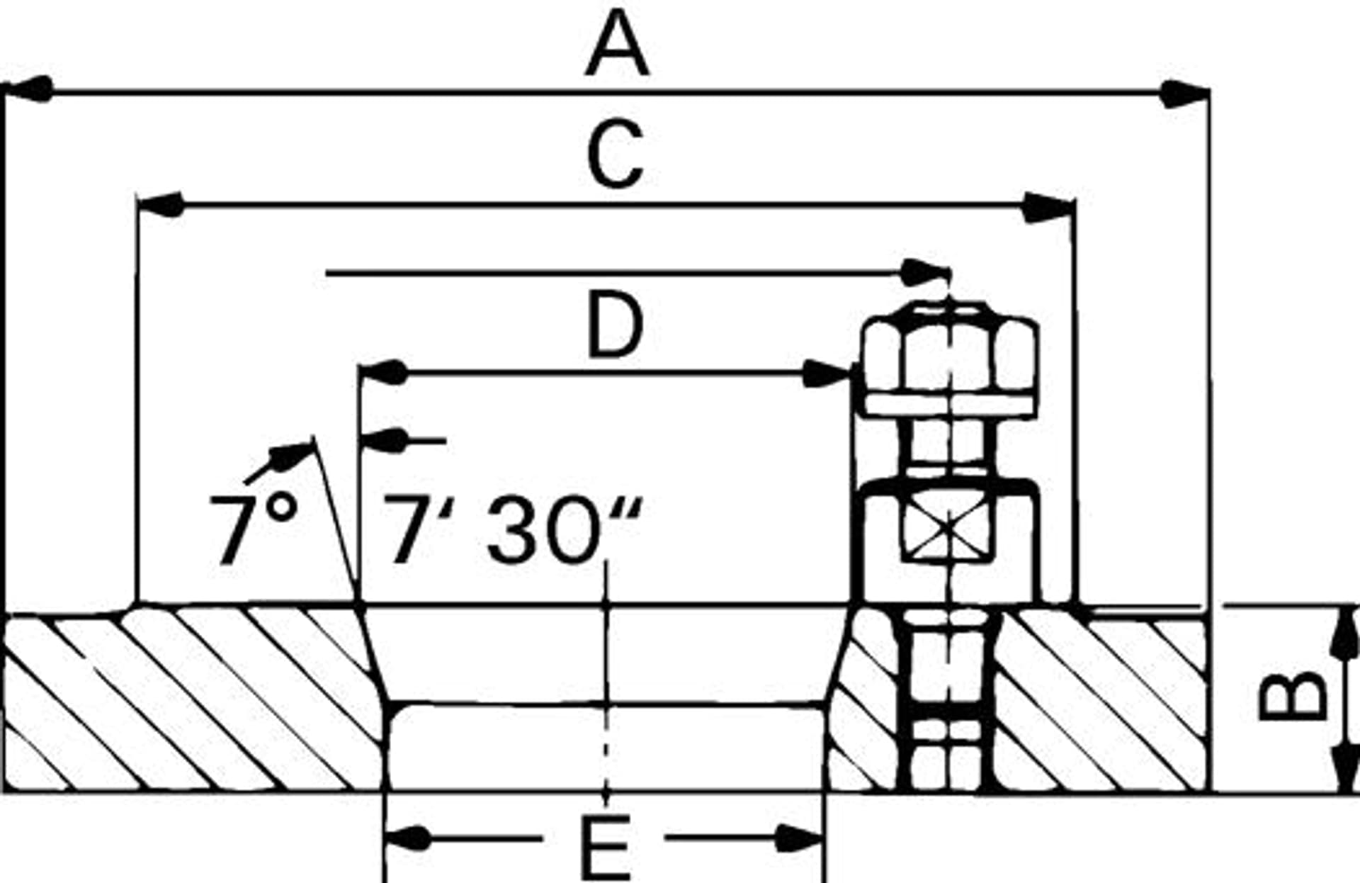 

Kolnierz stalowy DIN55029250mm KK 8 RÖHM