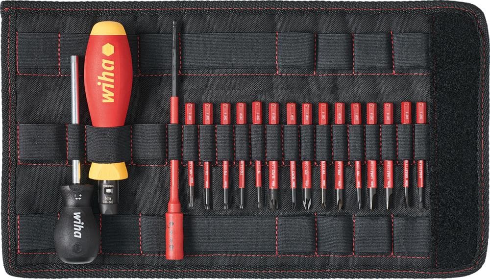 

Zestaw wkrętaków dynamometrycznych TorqueVario®-S 18-części VDE Wiha