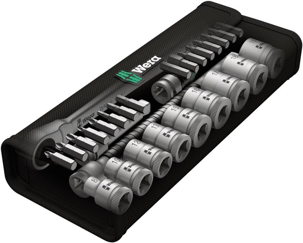 

Zest.koncowek wymiennych klucza nasadowego 1/2" ZYKLOP push, 28-cz. Wera