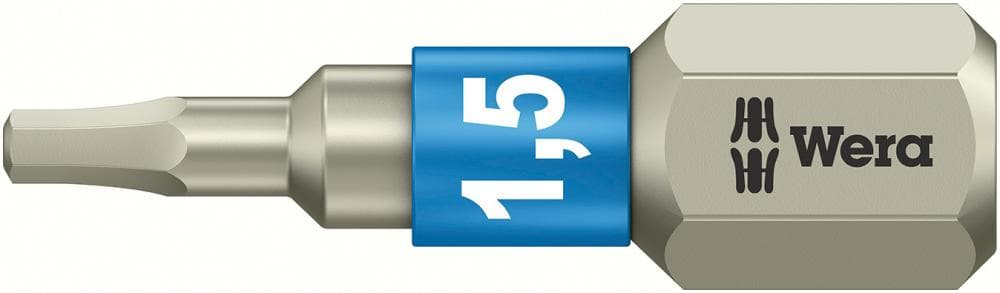 

Bit nierdzewny 1/4" DIN3126C6,3do srub z lbem z gniazdem 6-katnym 1,5x25mm Wera