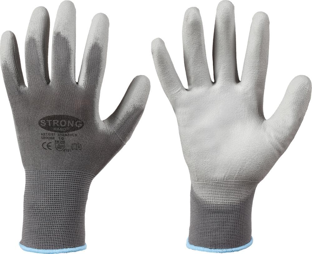 

Rękawice dziane Shenzhen, nylon, rozmiar 10, szare (12 par)