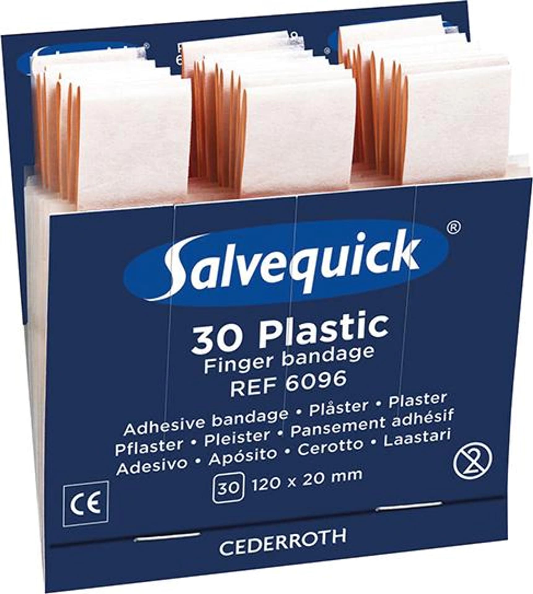 

Salvequick Refill wodoodporny opatrunek na palce 30szt. (6 szt.)