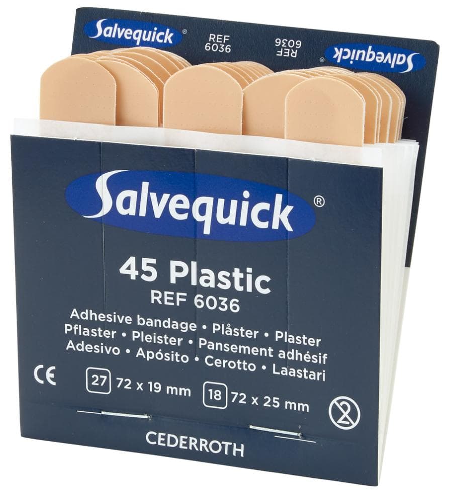 

Opakowanie uzupełniające Salvequick bandaże na palce 6x45 hydrofobowe