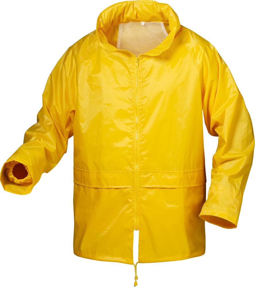 

Kurtka przeciwdeszczowa nylonowo-winylowa, rozmiar 3XL, żółta