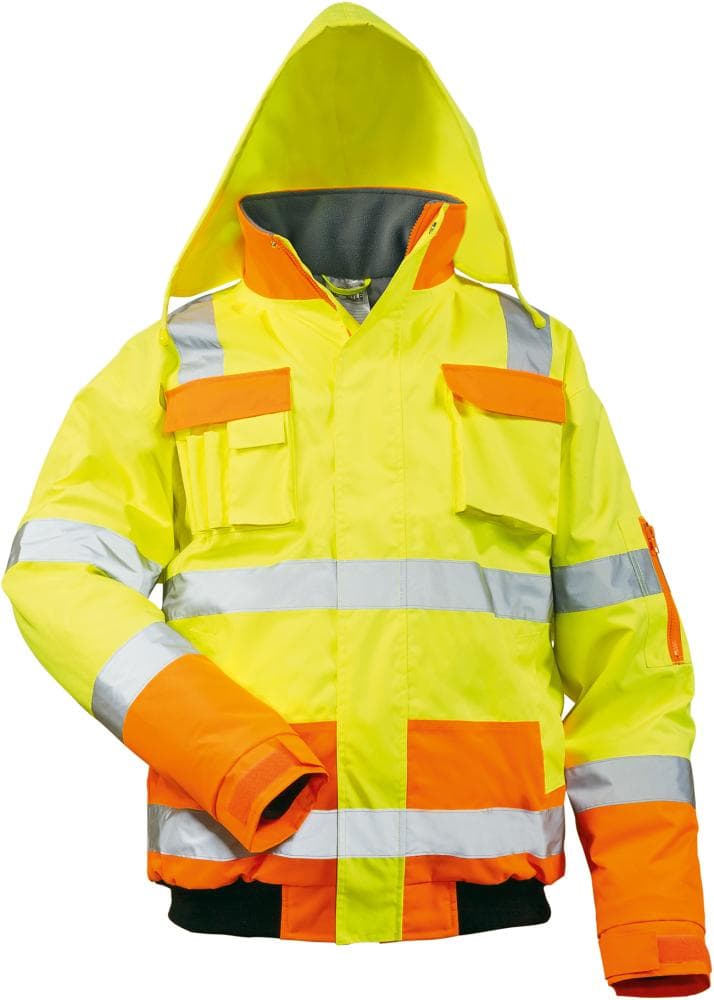 

Kurtka ostrzegawcza pilotka Mats, rozmiar 2XL, żółta/pomarańczowa