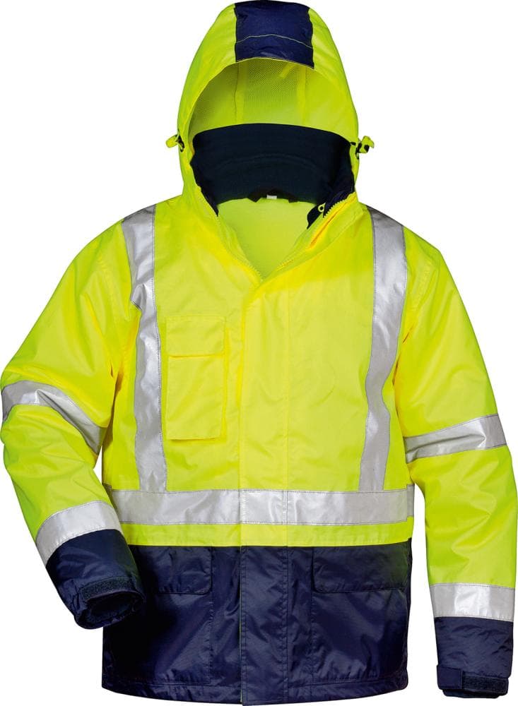 

Kamizelka odblaskowa Alf, rozmiar 2XL, żółto-bordowa