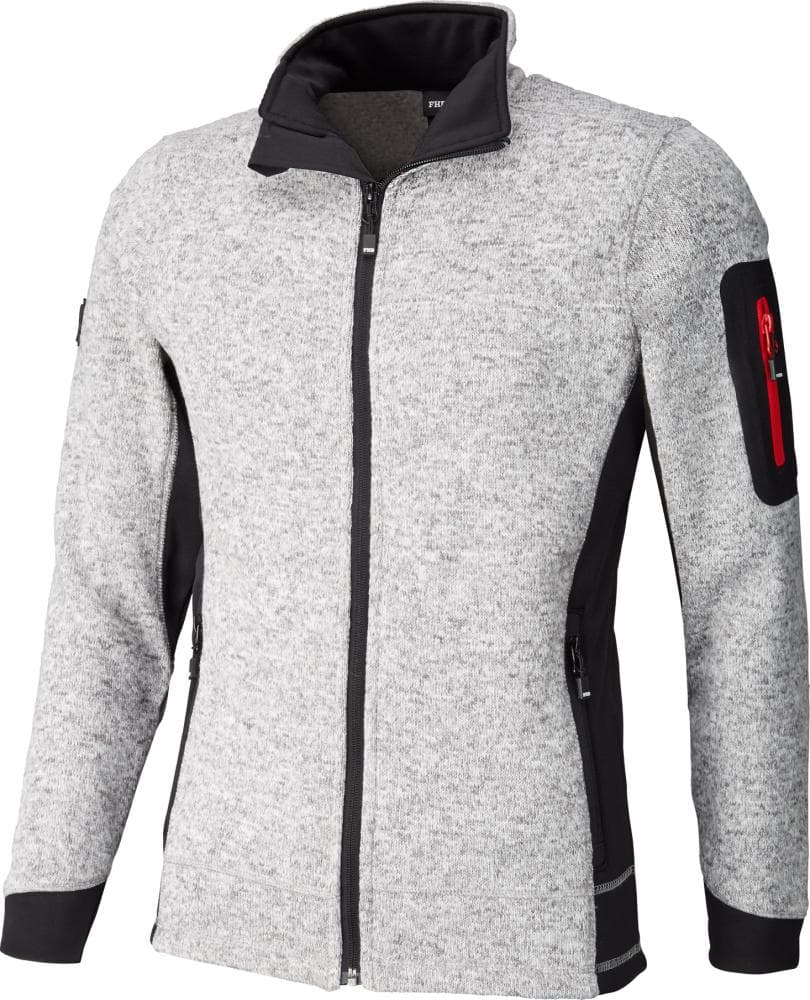 

Kurtka dzianinowa polarowa CHRISTOPH, szaro-czarna, rozmiar 2XL