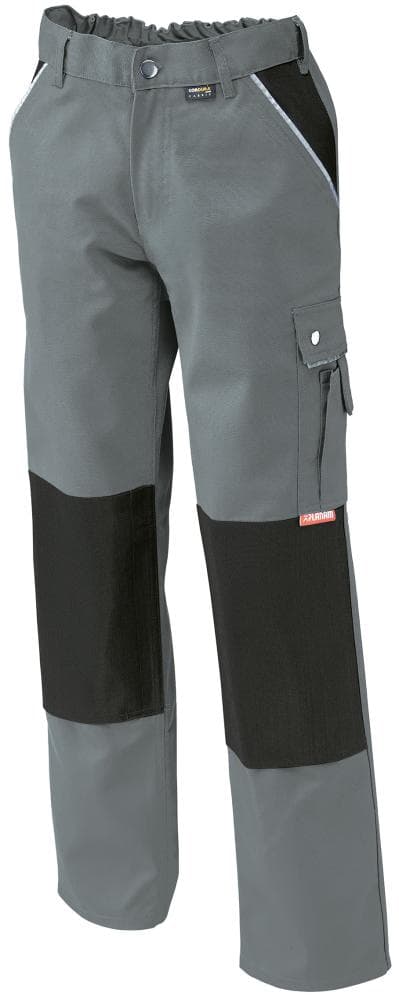 

Spodnie z paskiem w talii, płótno, 320 g/m², rozmiar 48, szare