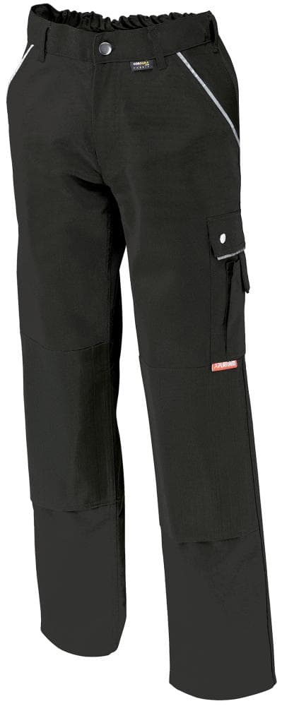 

Spodnie z paskiem w talii, płótno, 320 g/m², rozmiar 52, czarne