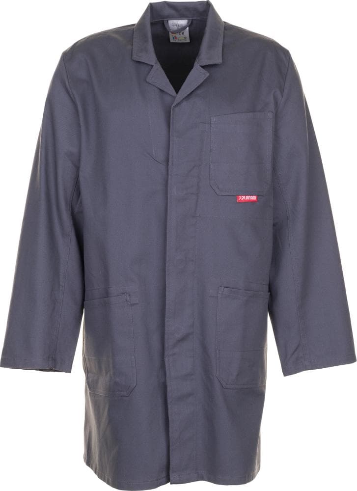 

Profesjonalny płaszcz, 100% bawełna, 290g/m², rozmiar 52, szary