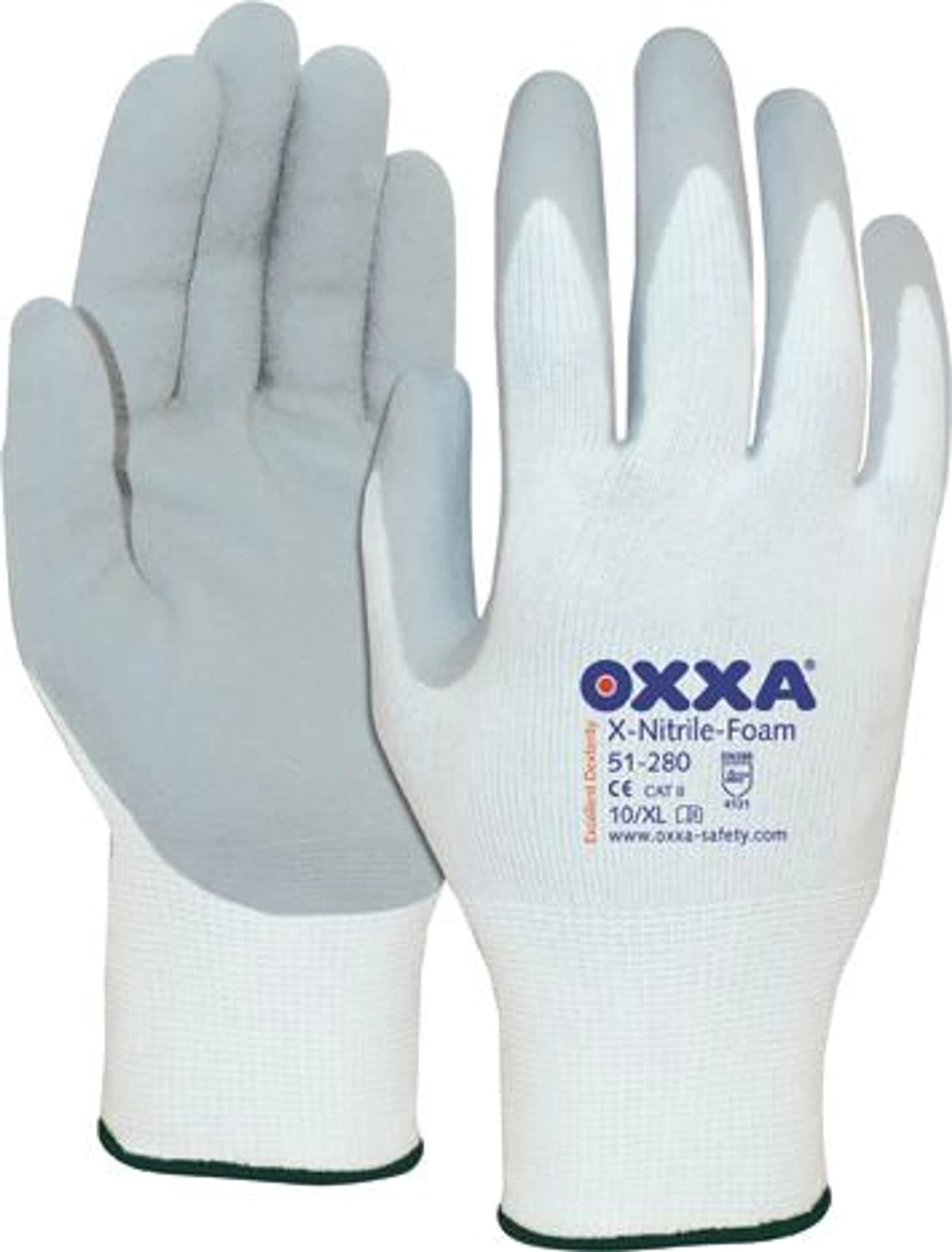 

Rękawice X-Nitrile- Foam, rozmiar 11, biały/szary (12 par)