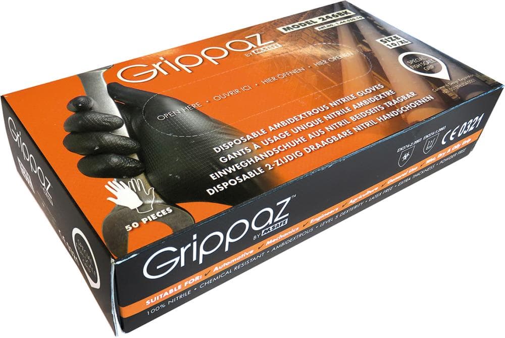

Rękawice Grippaz, rozmiar M, pomarańczowe (opak. 50 sztuk)