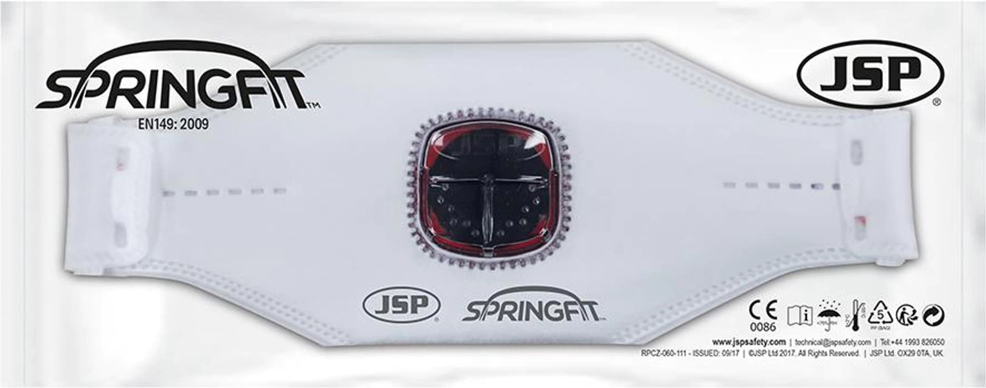 

JSP MASKA PRZECIWP SPRINGFIT, ZAWOREK TYPHOONE 435ML FFP3