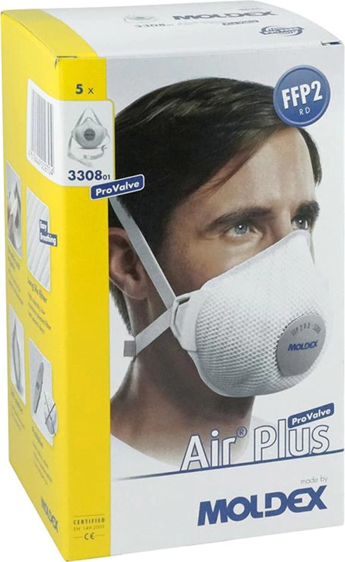 

Maska oddechowa 3308, zawór klimatyczny, FFP2 RD (5 szt.)