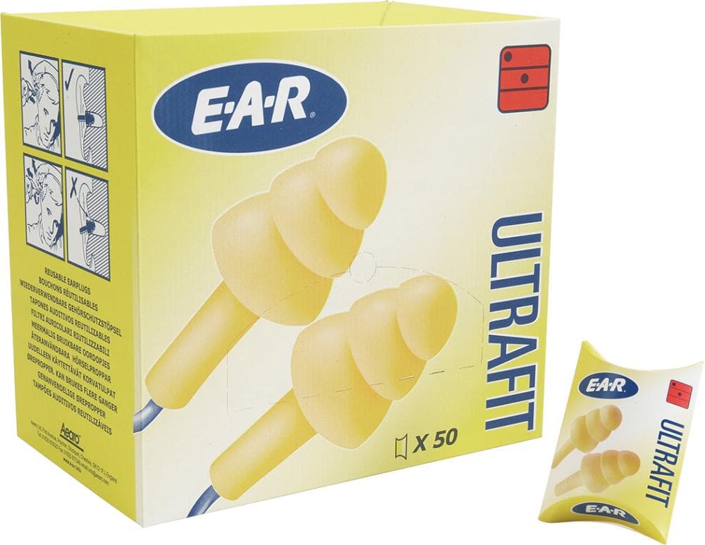 

Zatyczki do ochrony słuchu Ultra Fit z opaską (pudełko 50 par)