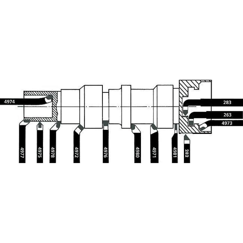 

Nóż tokarski węglikowy DIN4971, lewy 32x32x170mm P25/30 WILKE