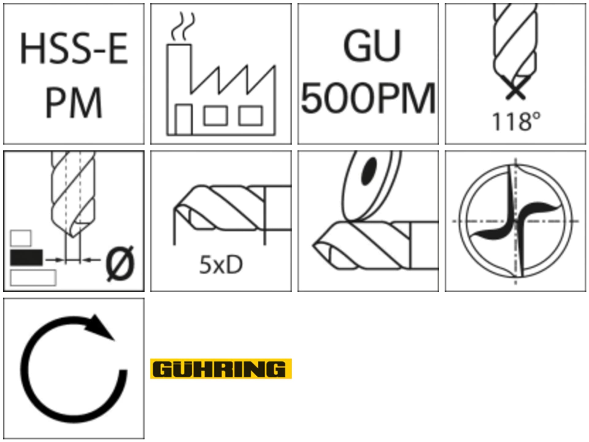 

Wiertlo krete WN HSSE-PM TiAlN 5xd 2,3mm GÜHRING