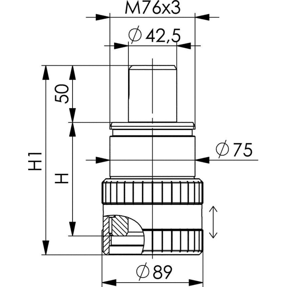 

Przedłużka 6425Z-100mm AMF