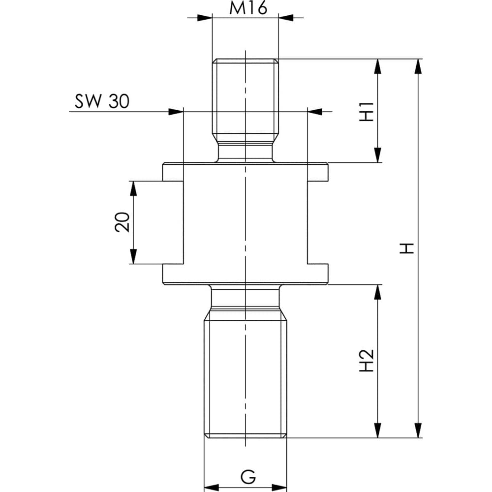 

Adapter gwintowany 6425GA-M20 AMF