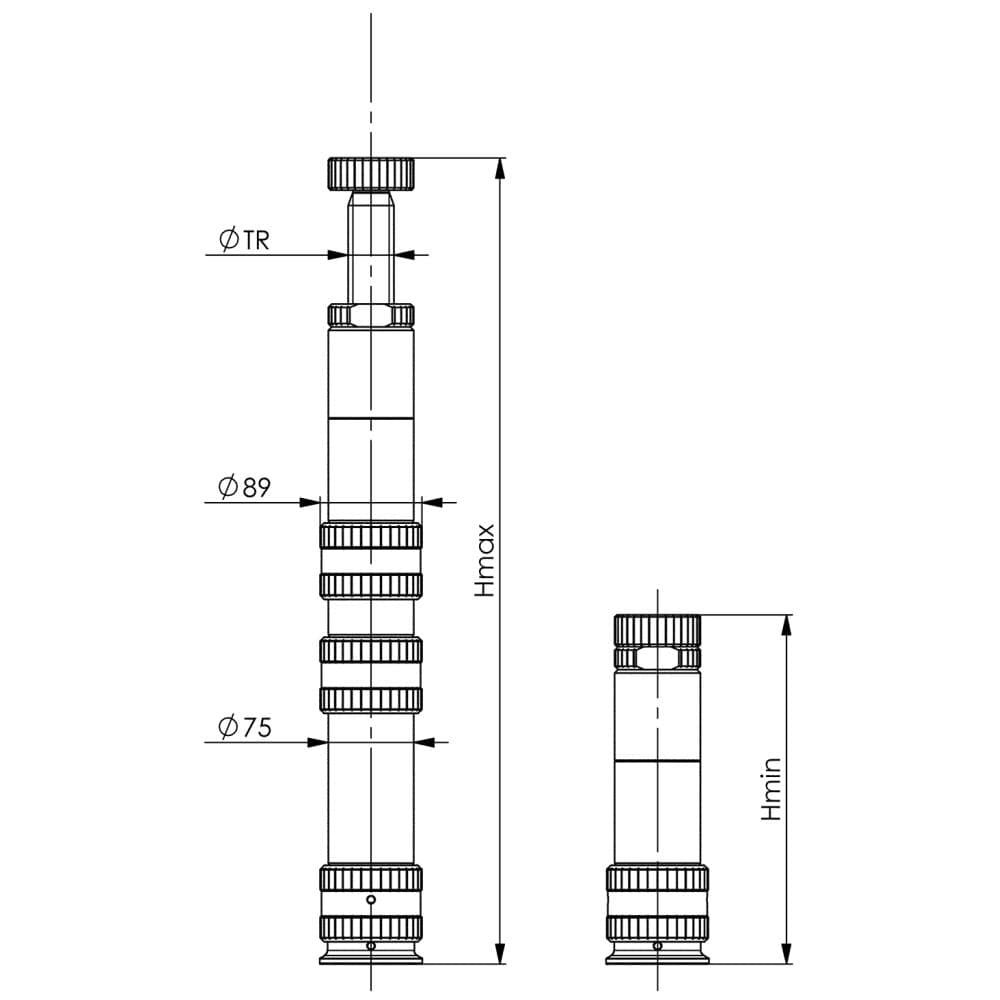 

Podpórka śrubowa modułowa 6425–706mm AMF