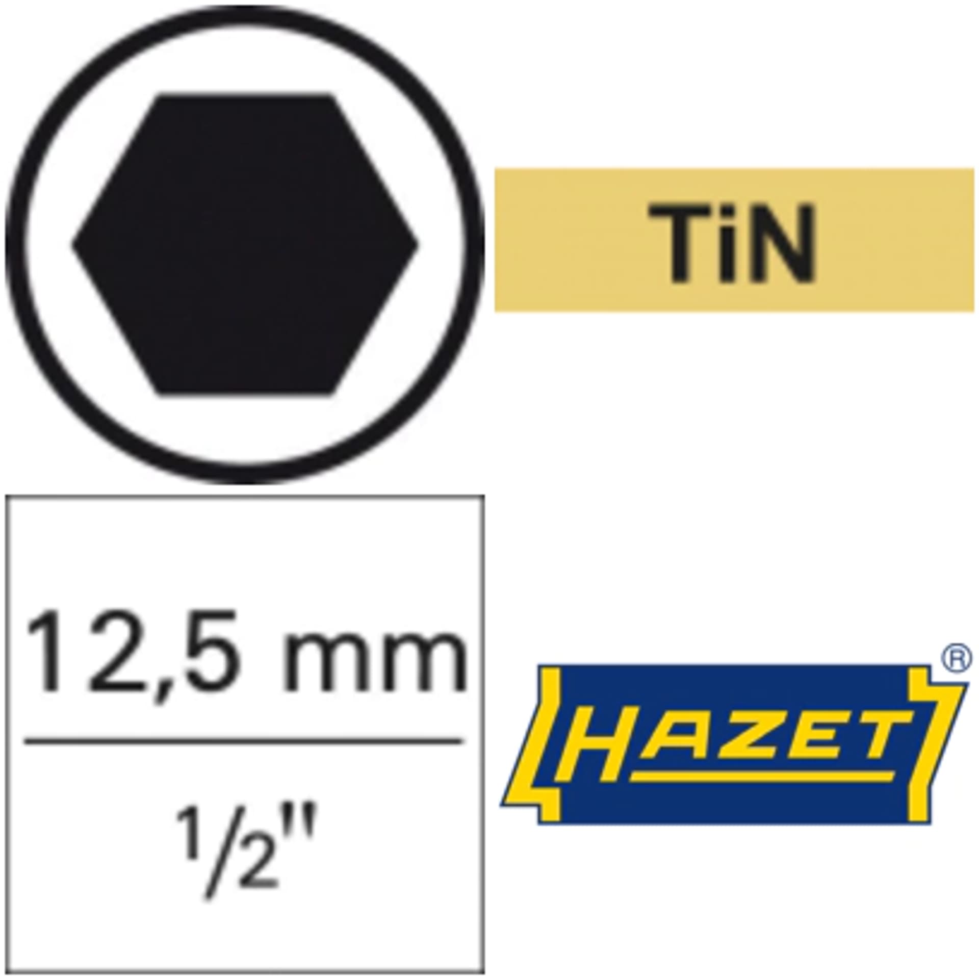 

Nasadka wkrętakowa 1/2" 6-kątna z kulką, 10x100mm, 986L-10 HAZET