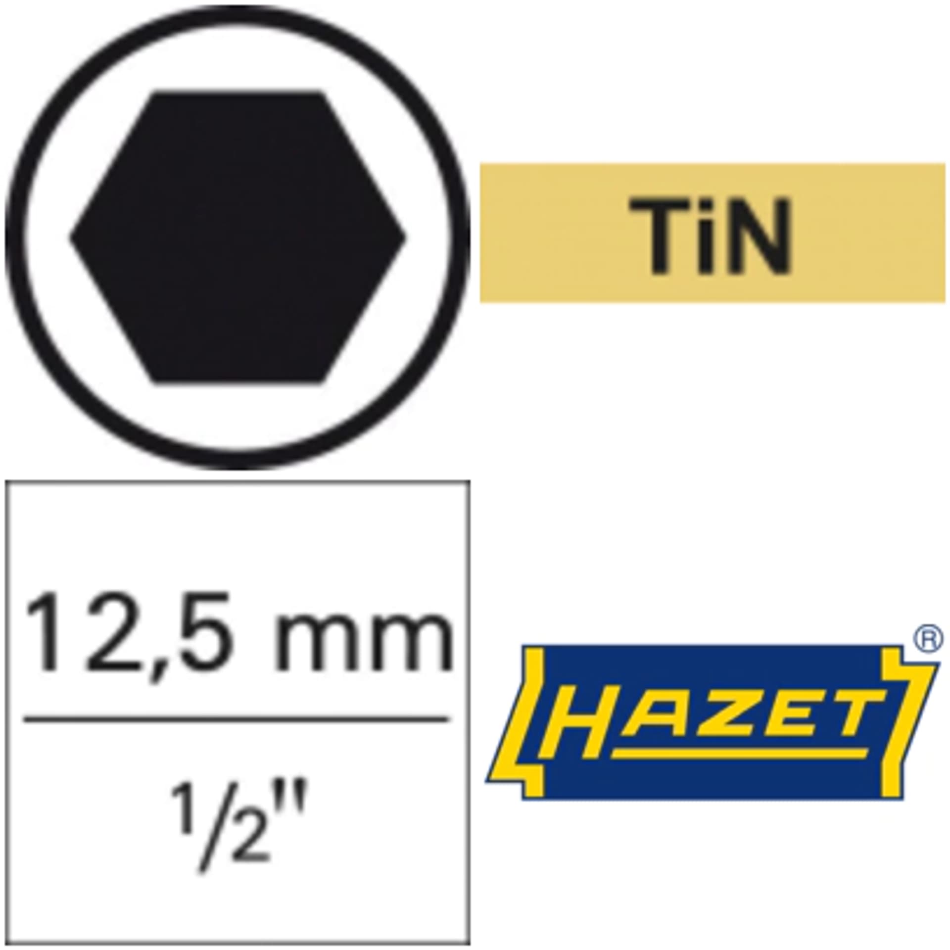 

Nasadka wkrętakowa 1/2" 6-kątna z kulką, 12x100mm, 986L-12 HAZET
