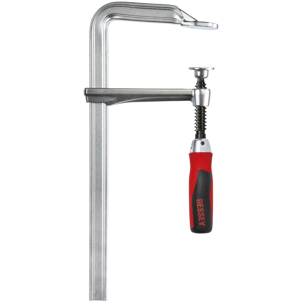 

Ścisk śrubowy, stalowy z rękojeścią 2-kompon. 500x120mm rękoj.składana Bessey