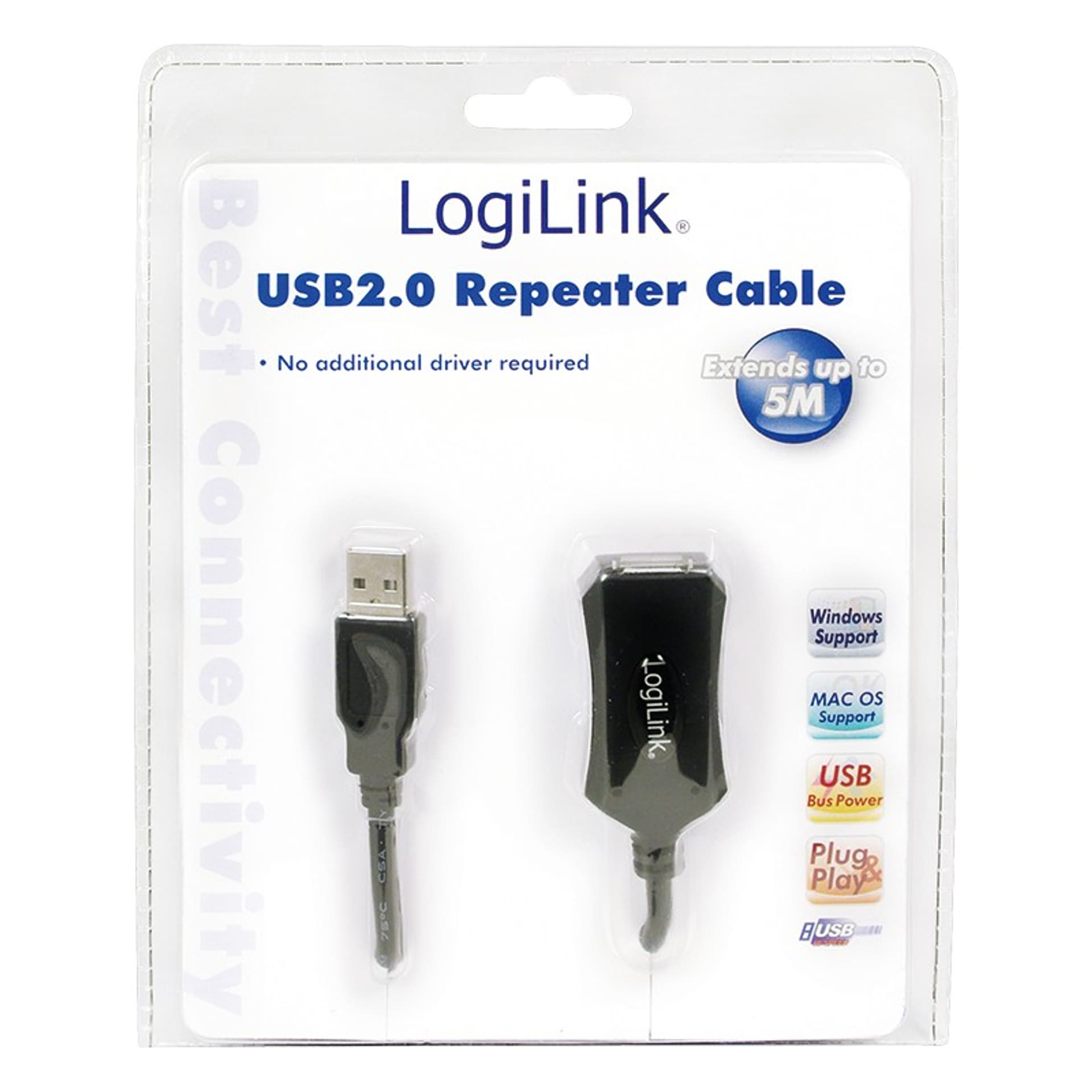 

Kabel przedlużacz USB2.0, 5m