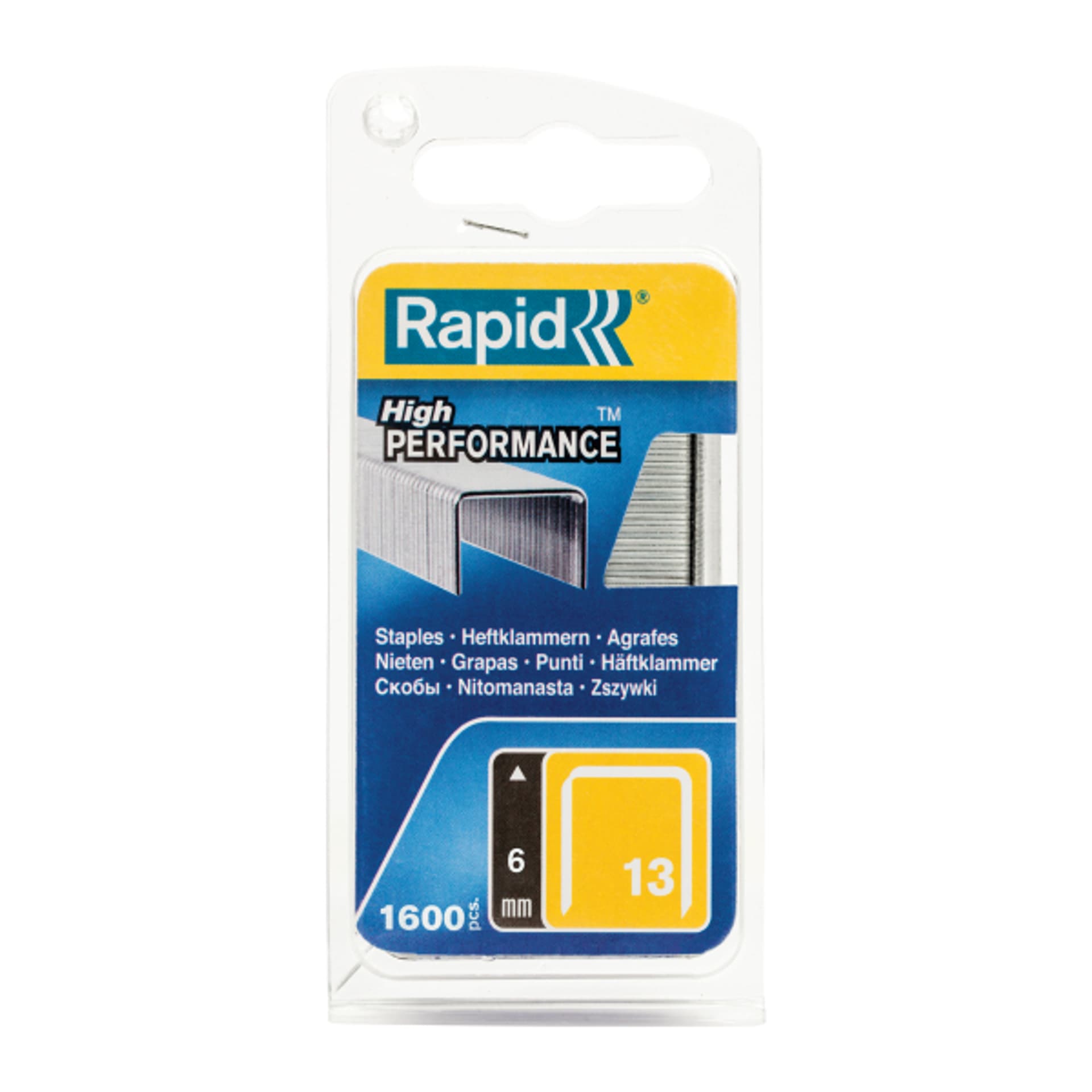 

Zszywki Rapid z drutu cienkiego nr 13 (6 mm) - opakowanie 1600 szt, 6 mm) - opakowanie 1600 sz