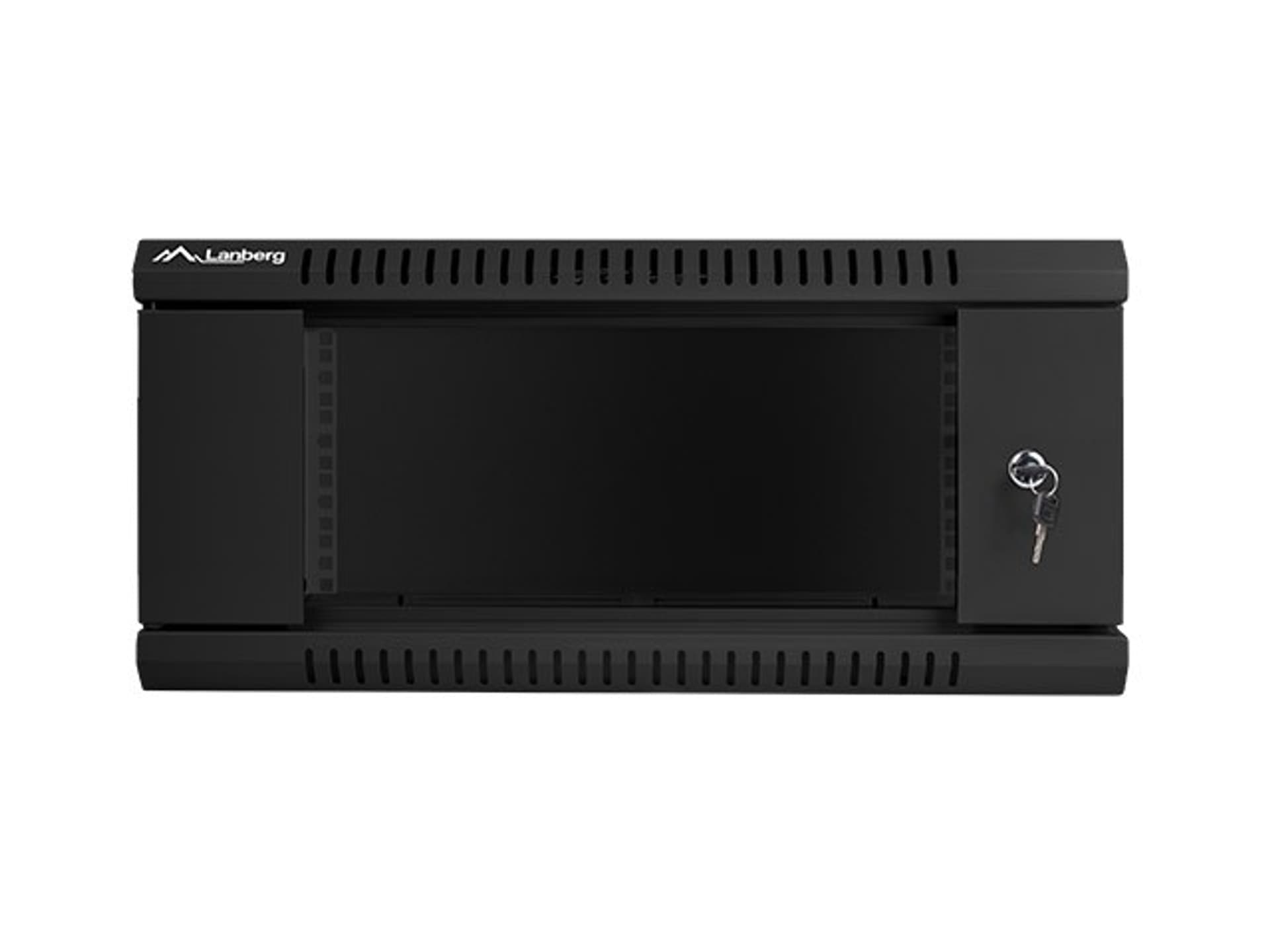 

Szafa instalacyjna wisząca 19'' 4U 600X600mm czarna (drzwi szklane)