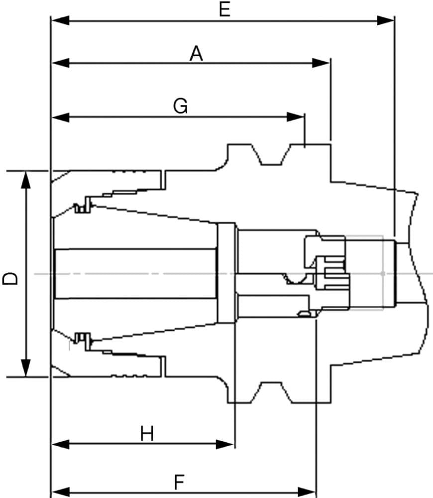 

Oprawka do tulejek zaciskowych JISB6339ADB CP25 BT40-75 FAHRION