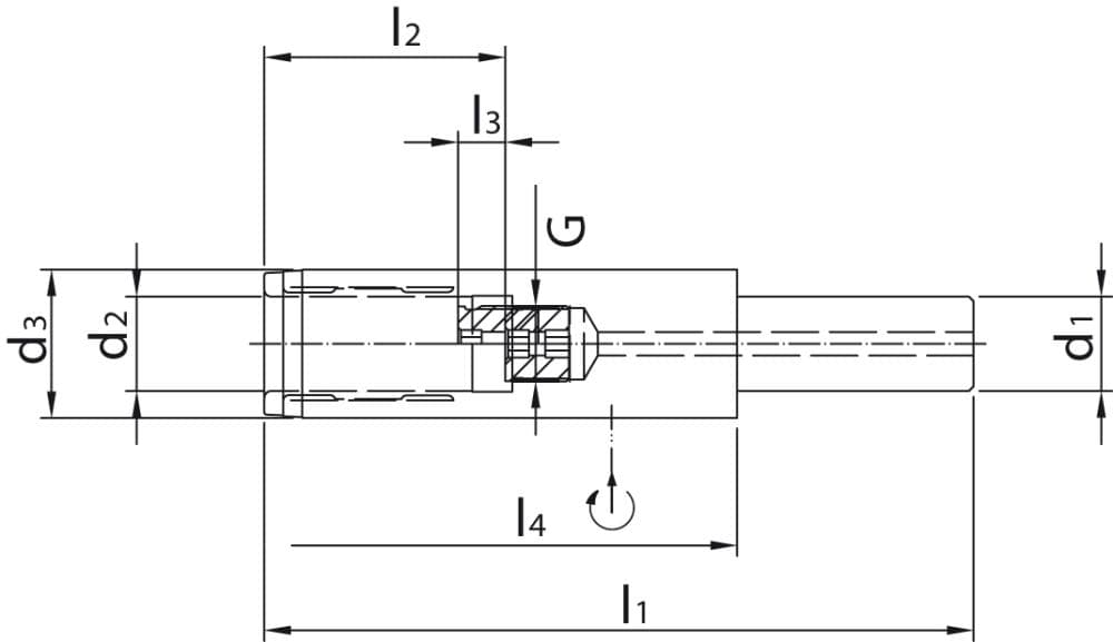 

Przedłużka do hydraulicznych uchwytów zaciskowych 32-20mm/150mm WTE