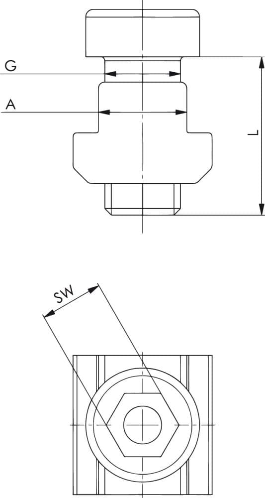 

Zestaw mocujący 7600BF-30 M12x14 AMF