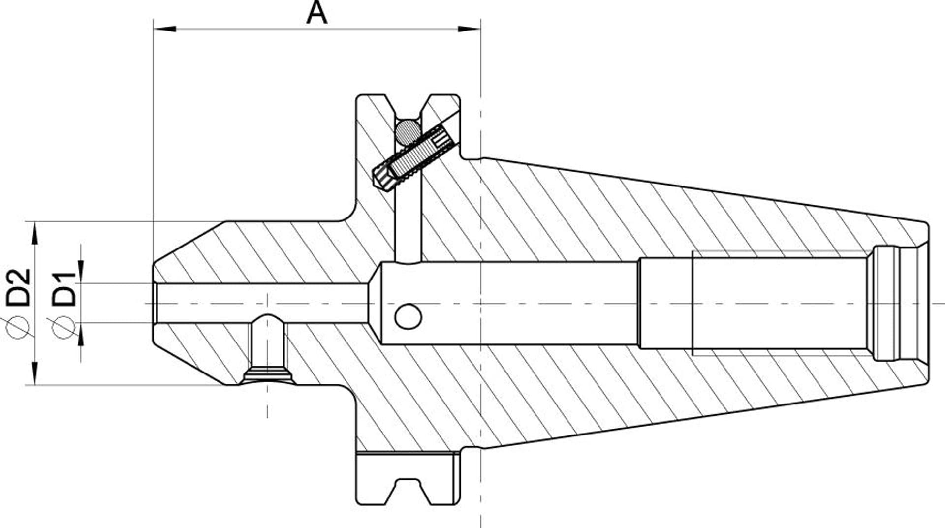 

Oprawka zaciskowa Weldon DIN69871ADB SK40 D12mm HAIMER
