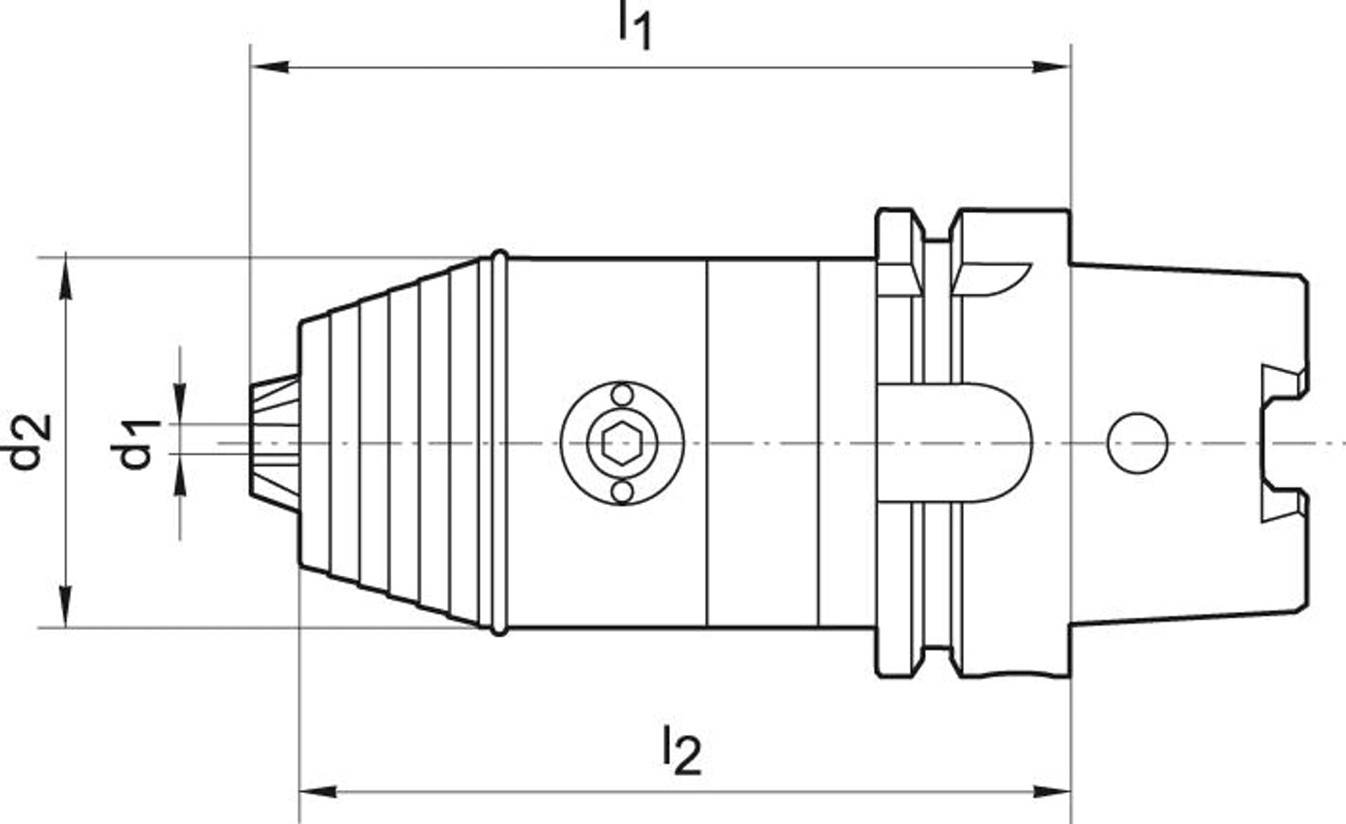 

Uchwyt wiertarski precyzyjny CNC DIN69893A 0,3-8mm HSK-A63 WTE