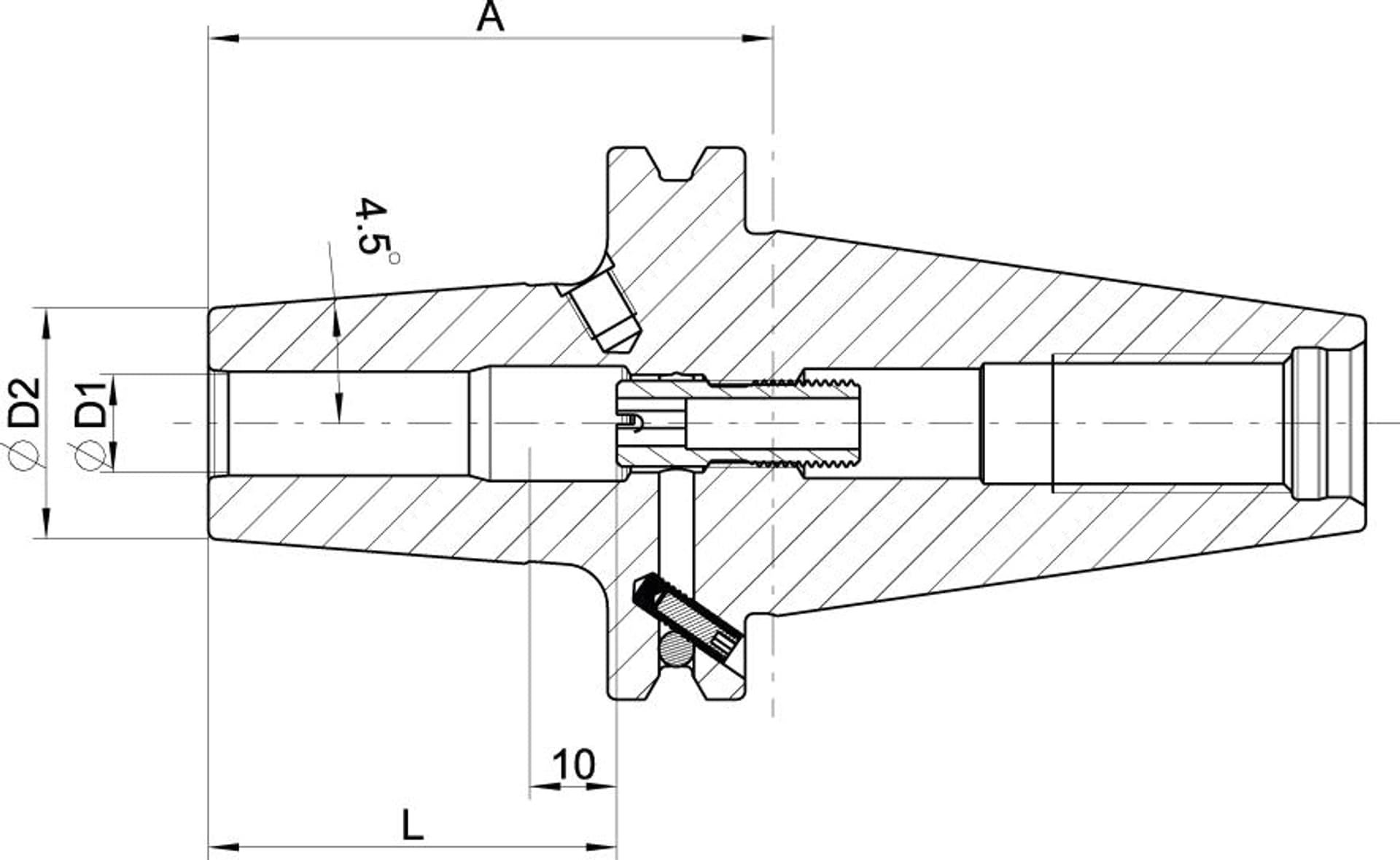 

Uchwyt termokurczliwy DIN69871, ADB SK40 SafeLock 16x65mm HAIMER