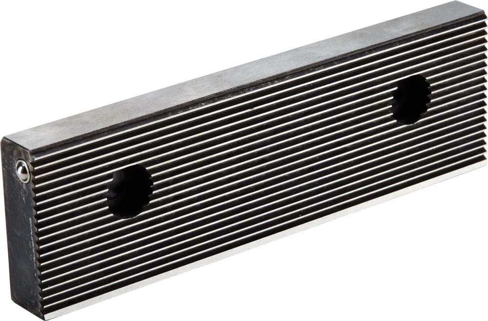 

Szczęka mocująca z rowkami wzdłużnymi do imadła maszynowego Arno/CNC/Bull 125mm KESEL