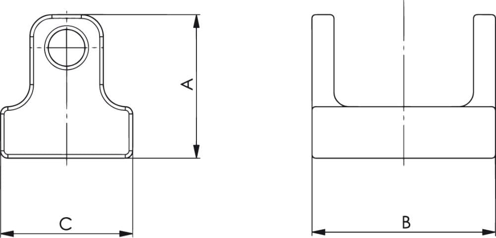 

Element dociskowy 7600DG-30 z powierzchnią gładką AMF