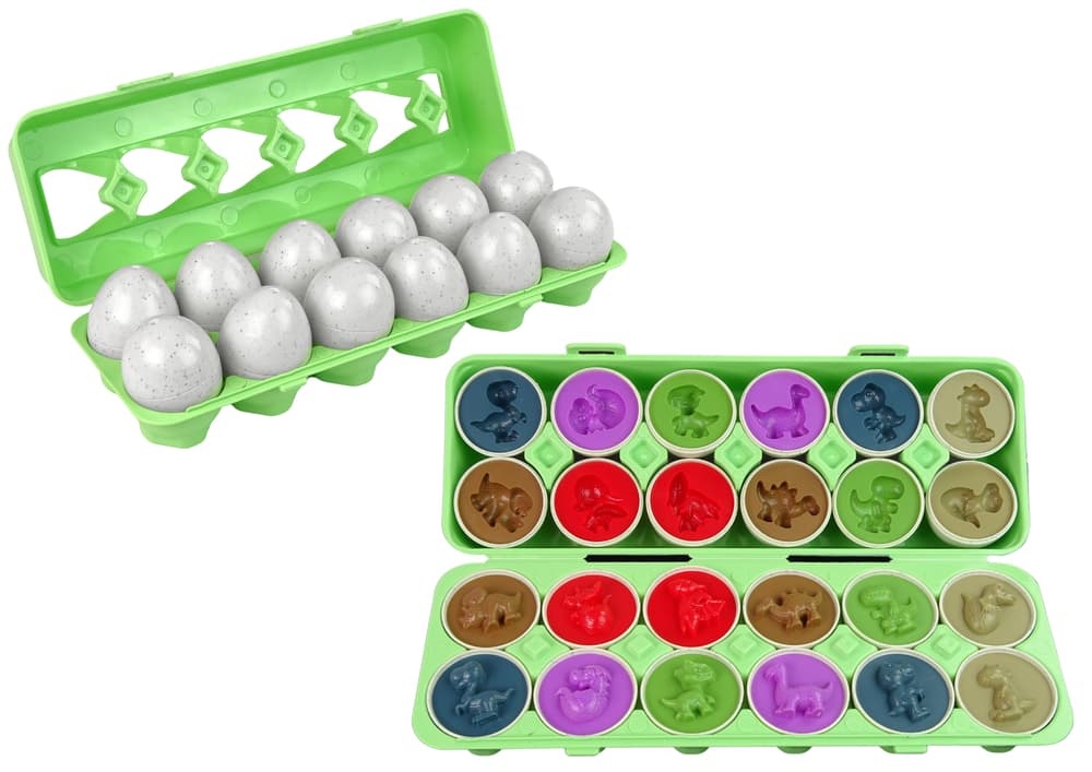 

Jaja Dinozaura Edukacyjny Sorter 12 Jaj Układanka Kształty