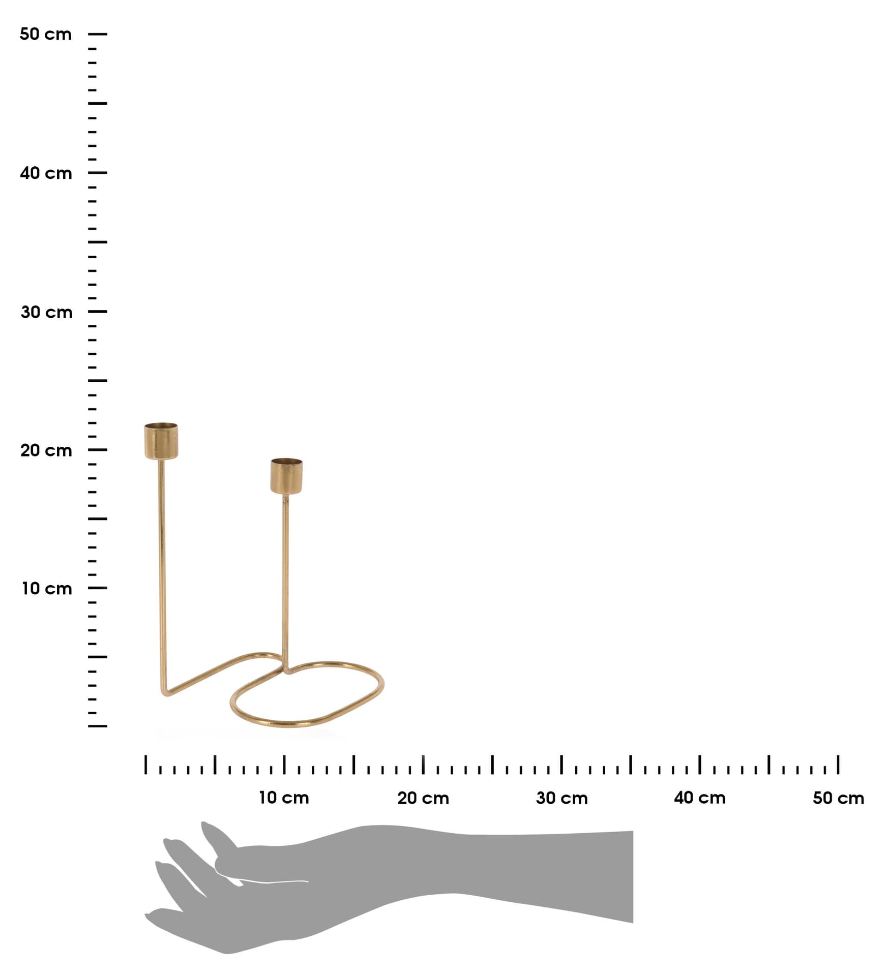 

Designerski świecznik złoty wzór 2