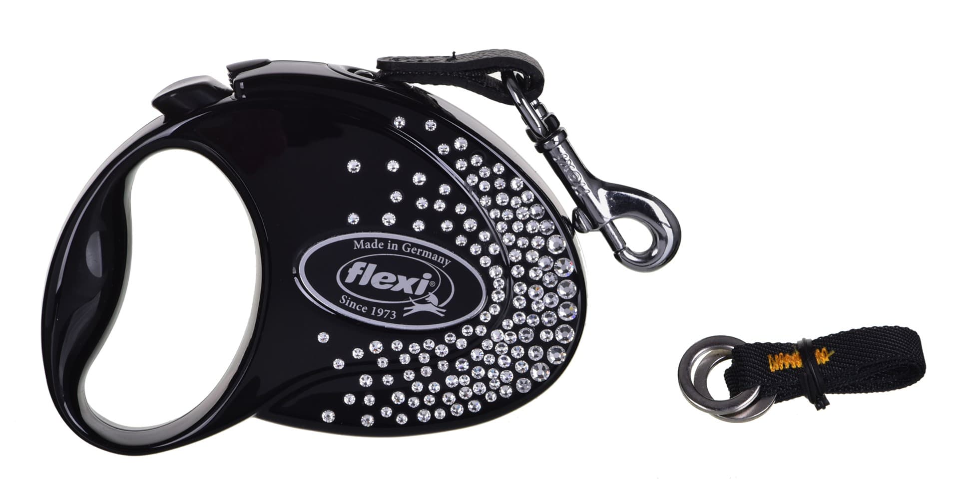 

Flexi smycz automatyczna Glam Splash Crystal S 3m, cz.
