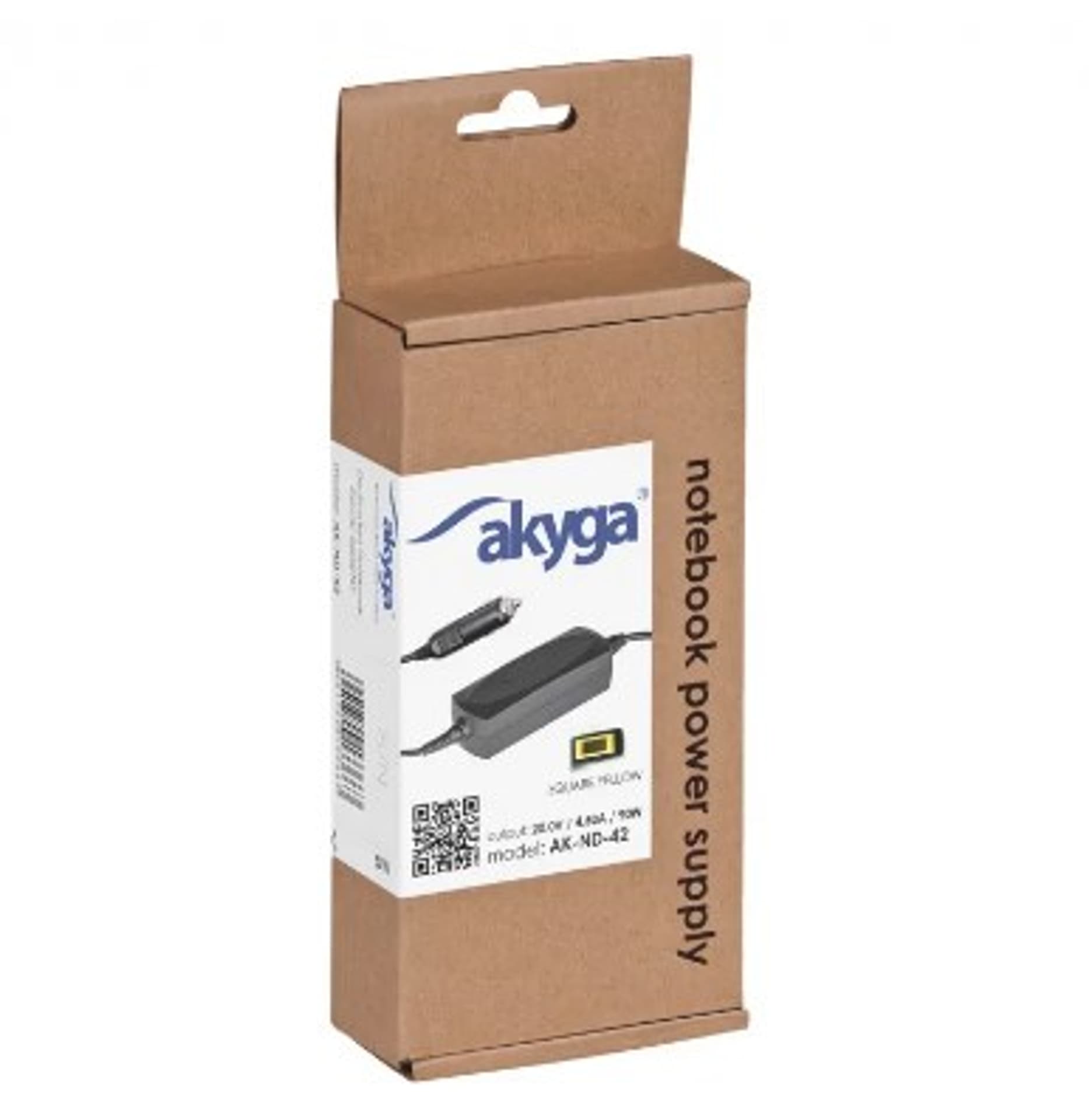 

Zasilacz Akyga AK-ND-42 do notebooka (20 V; 4,5 A; 90W; Slim Tip, Square yellow )