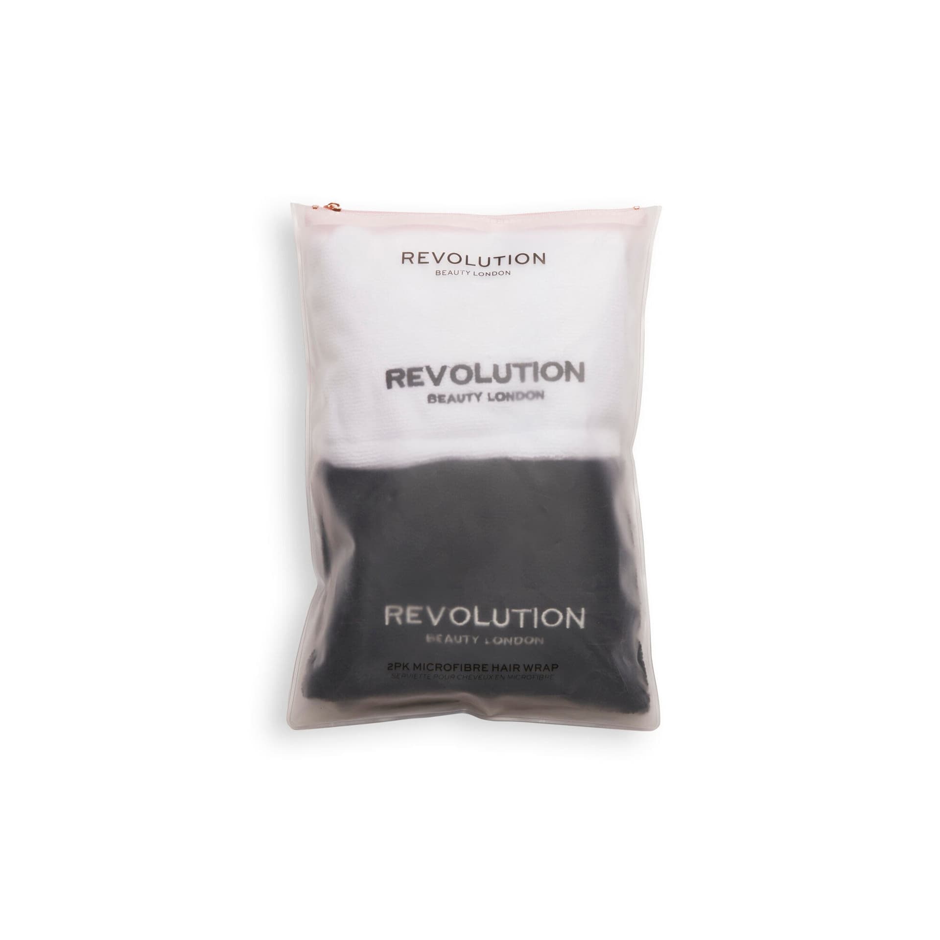 

Revolution Beauty 2pk Plain Microfibre Hair Wraps Ręczniki z mikrofibry do włosów (czarny i biały) 1op.-2szt, Czarny i biały) 1op.-2sz