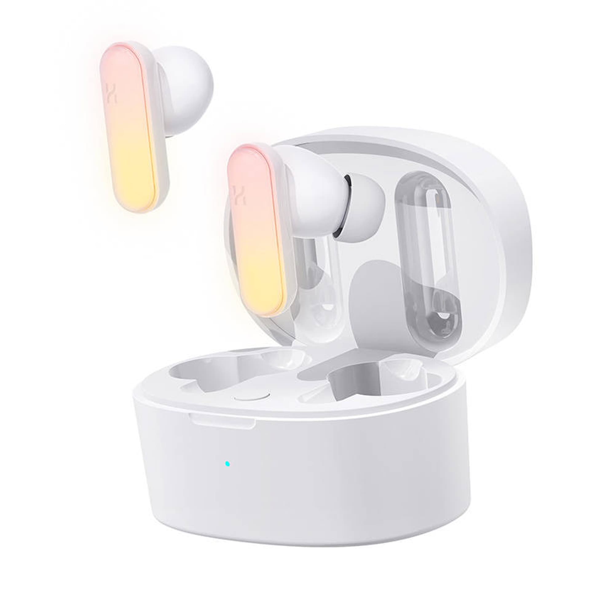 

Słuchawki TWS HHOGene GPods, ANC, RGB (białe)