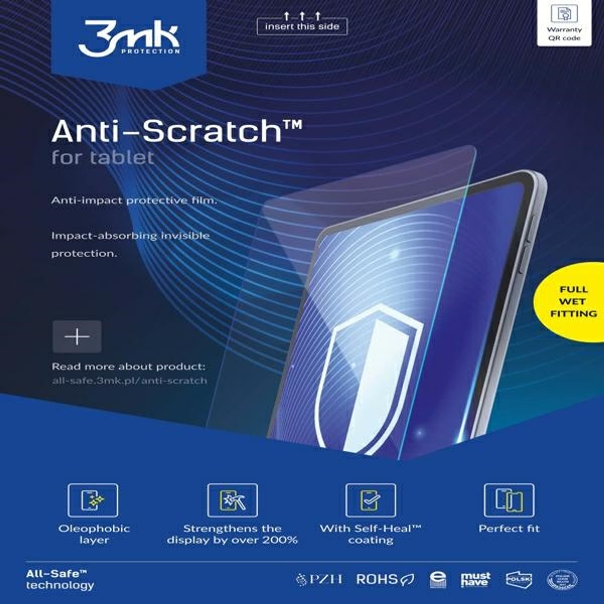 

3MK All-In-One Anti-Scratch Tablet mokry montaż 5szt.