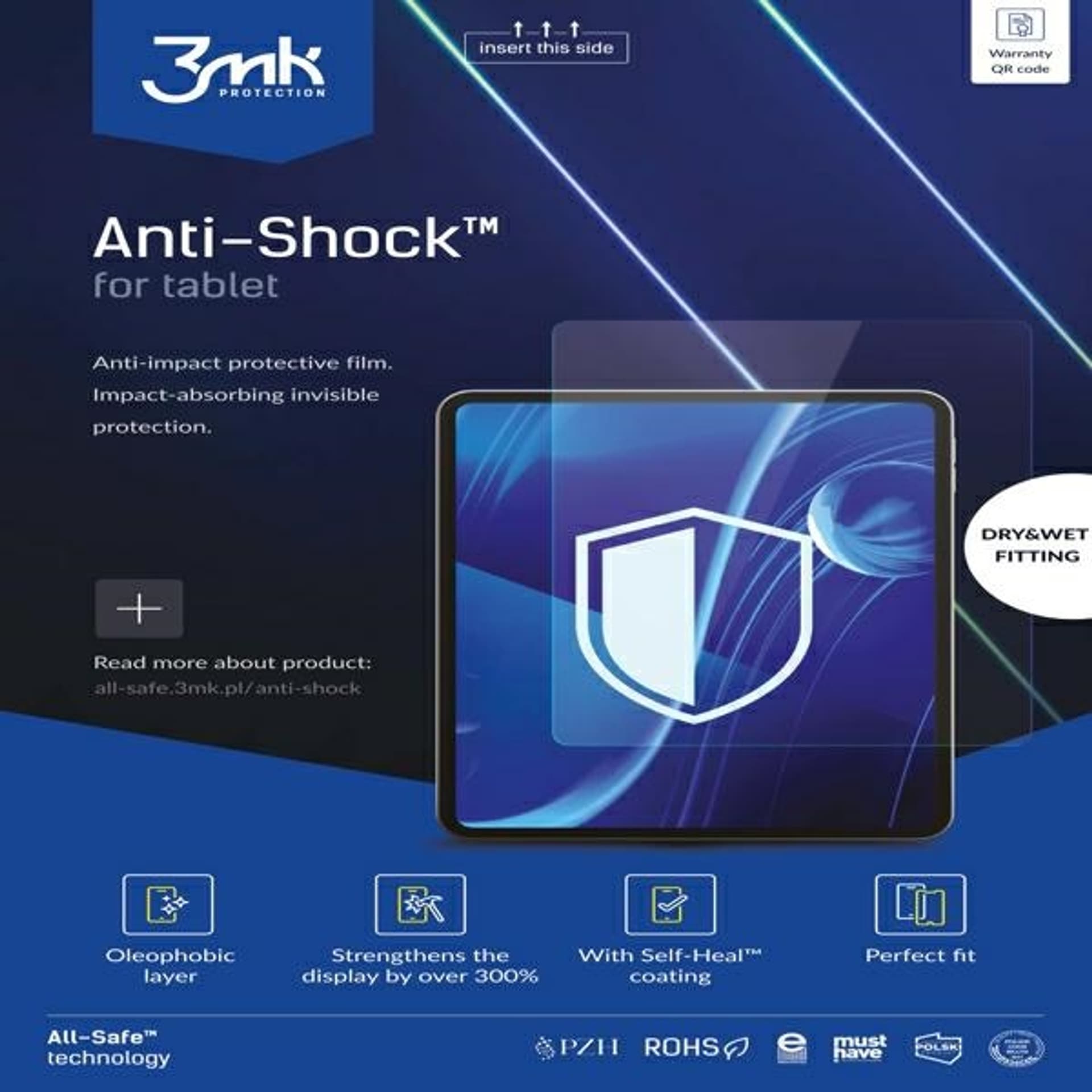 

3MK All-In-One Anti-Shock Tablet suchy/mokry montaż 5 szt.